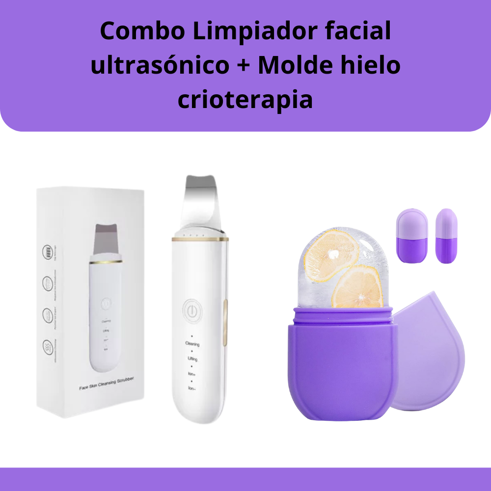 Combo Molde crioterapia+Limpiador facial